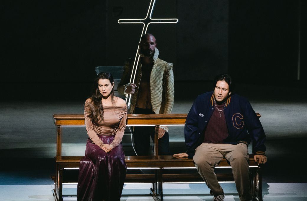 Asmik Grigorian (Elisabetta) und Joshua Guerrero (Don Carlo) &copy; Frol Podlesnyi