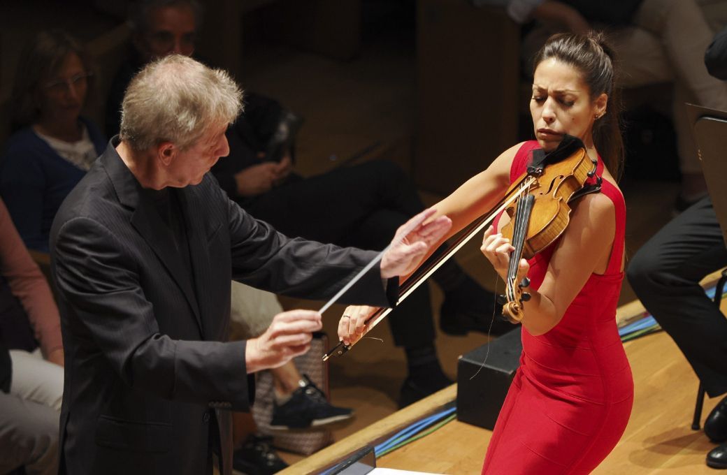 Thierry Fischer y Leticia Moreno © Orquesta Sinfónica de Castilla y León