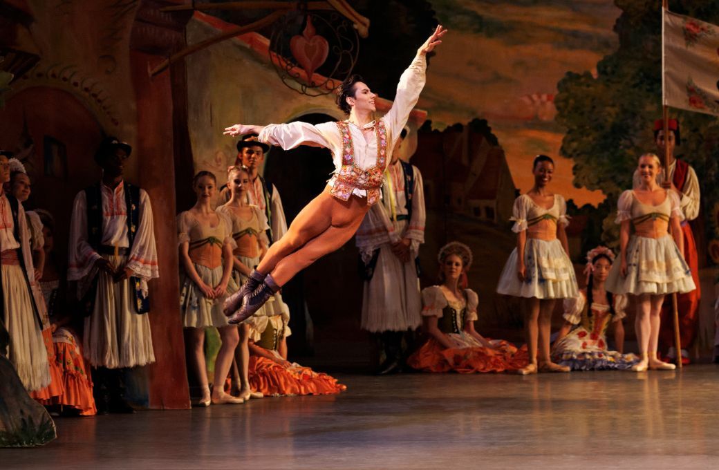 Roman Mejia as Franz in Balanchine/Danilova's <i>Coppélia</i> © Erin Baiano