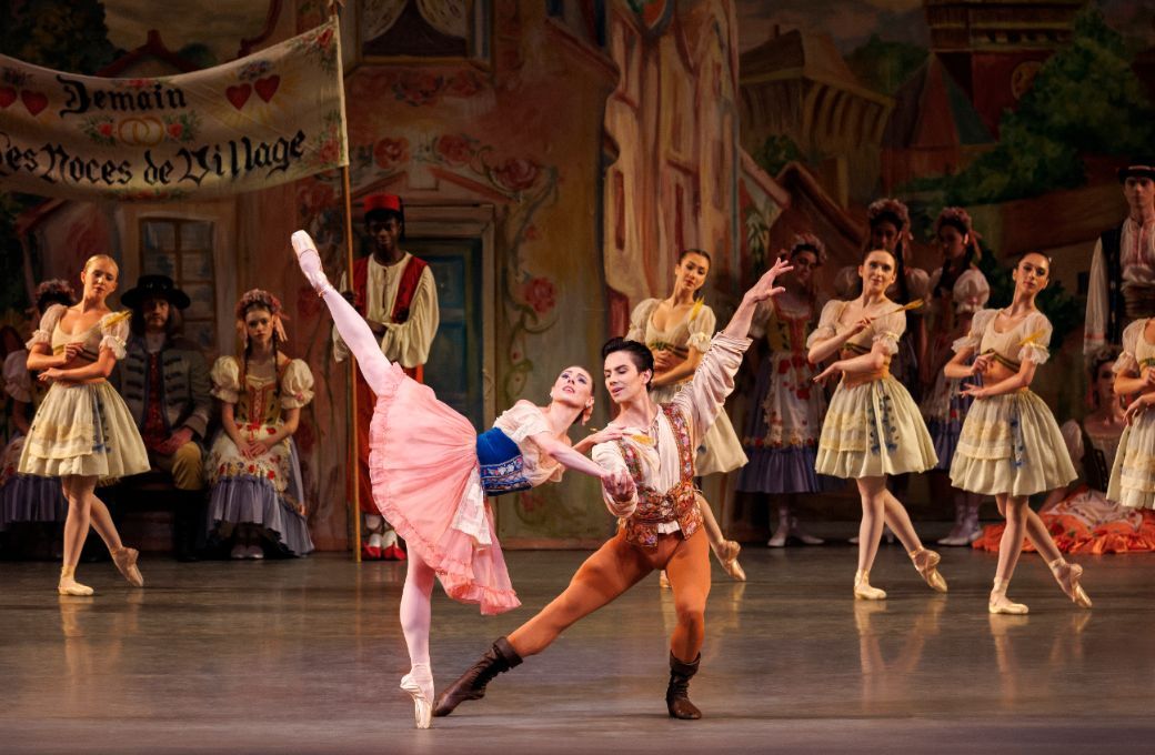Tiler Peck and Roman Mejia in Balanchine/Danilova's <i>Copp&eacute;lia</i> &copy; Erin Baiano