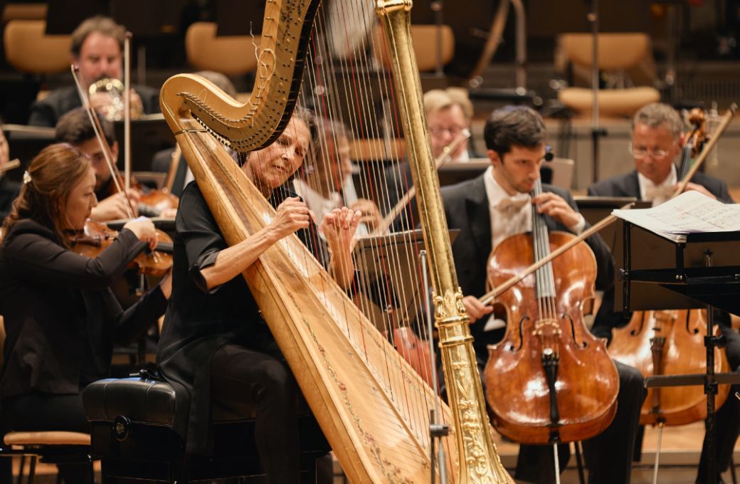 Marie-Pierre Langlamet and the Berliner Philharmoniker © Fabian Schellhorn