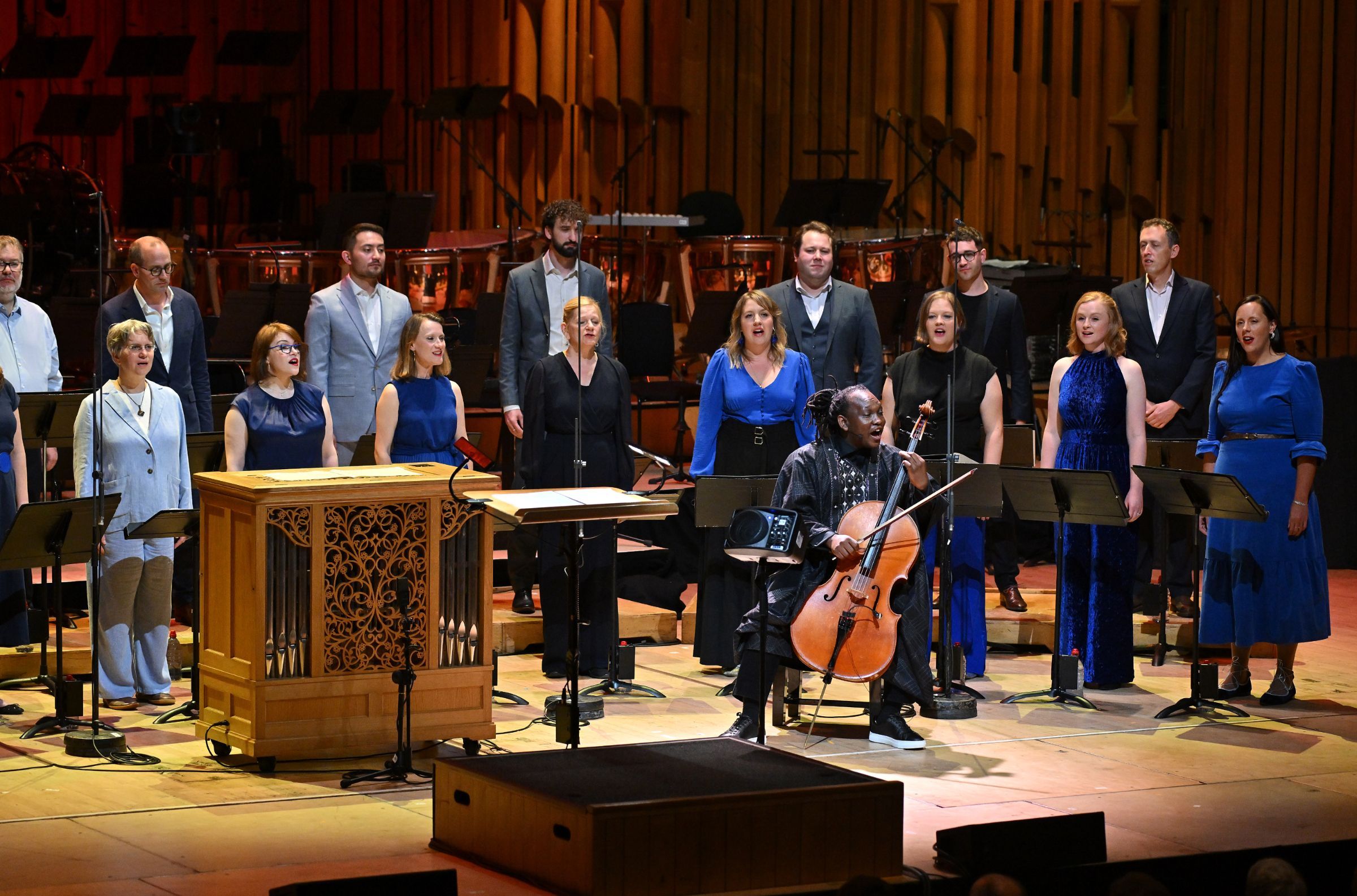 Abel Selaocoe and the BBC Singers &copy; BBC | Mark Allan