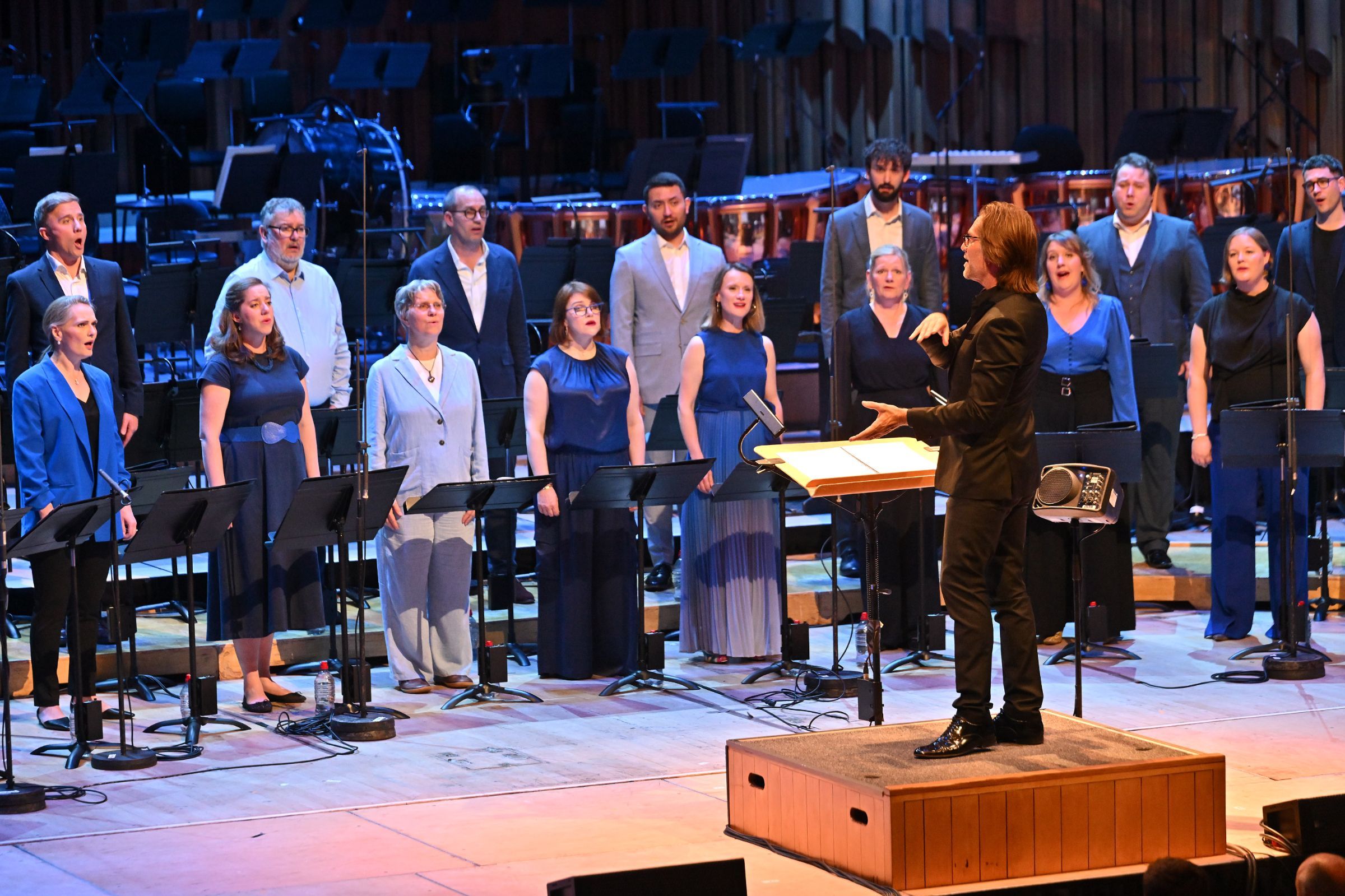 Eric Whitacre conducts the BBC Singers &copy; BBC | Mark Allan