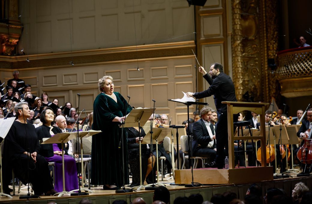 Christine Goerke, Andris Nelsons and the Boston Symphony &copy; Winslow Townson, courtesy of the BSO