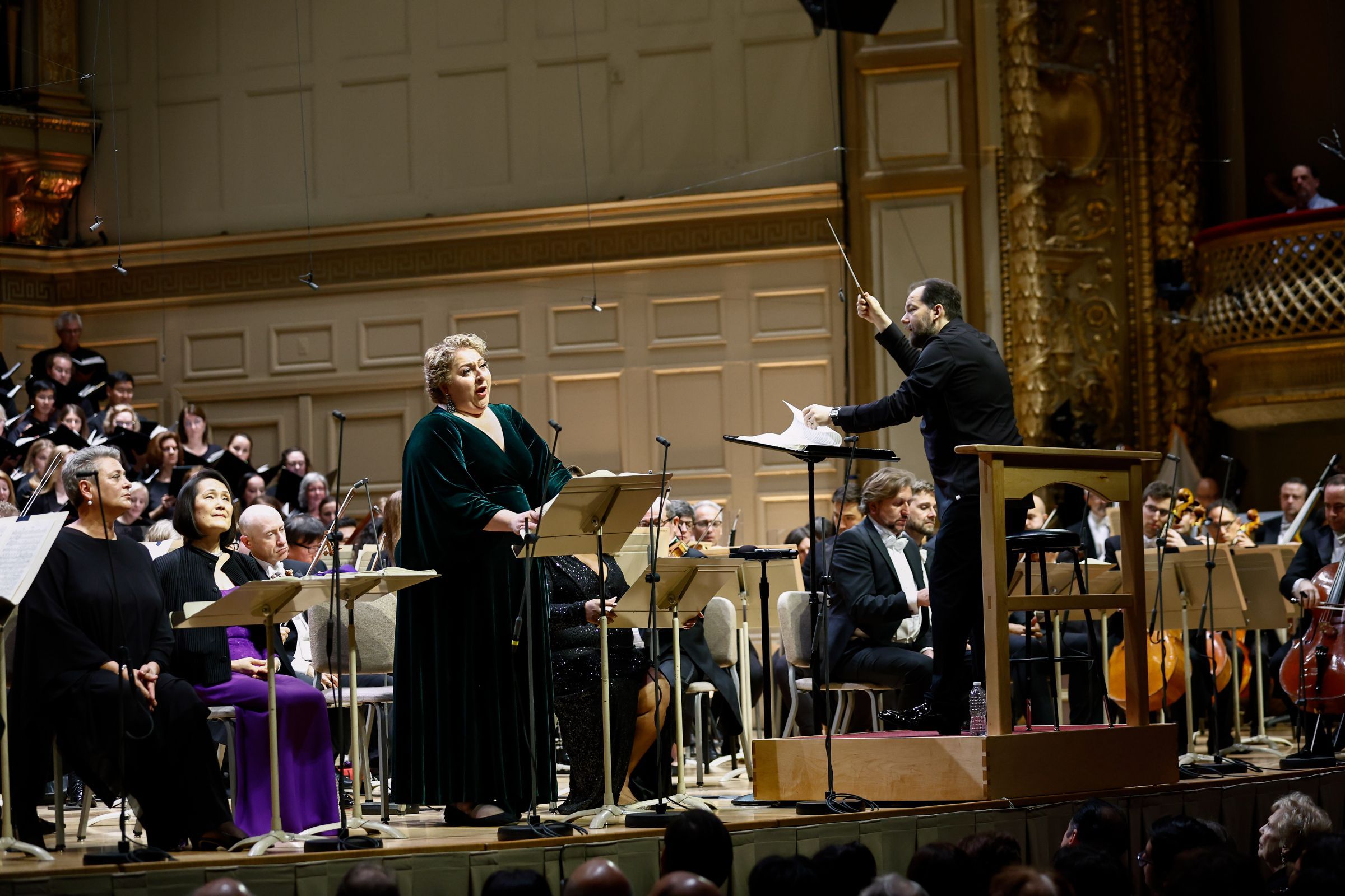 Christine Goerke, Andris Nelsons and the Boston Symphony &copy; Winslow Townson, courtesy of the BSO