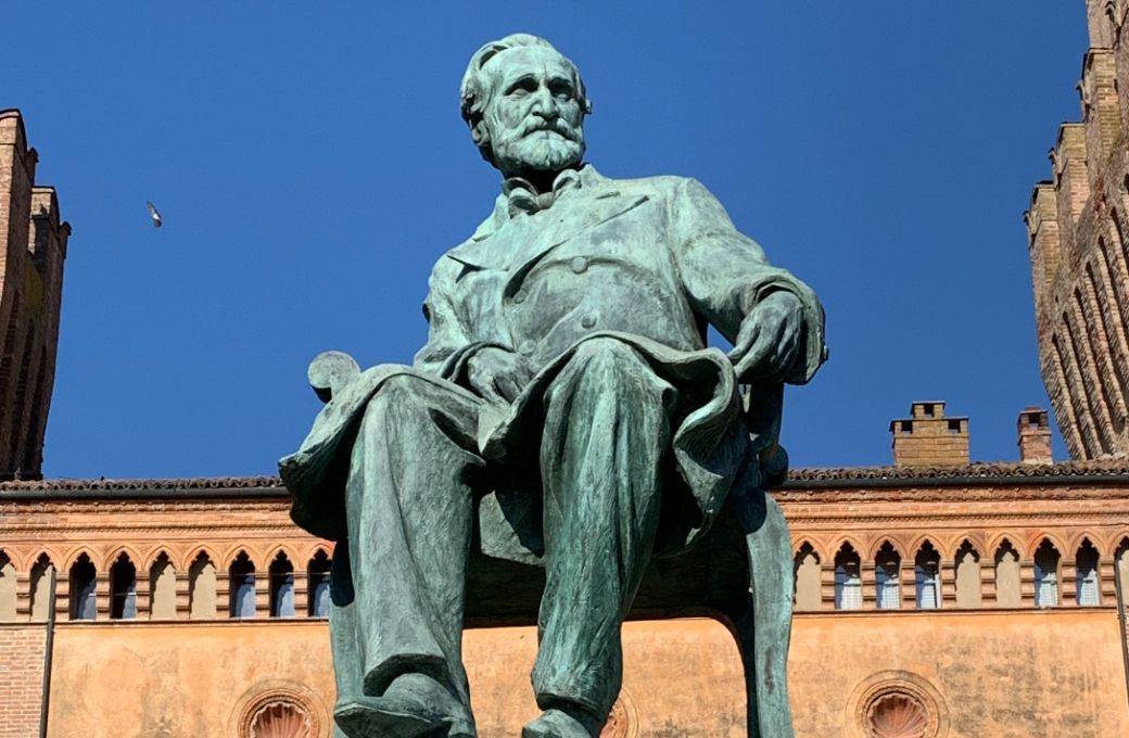 Statue of Giuseppe Verdi in Busseto &copy; Mark Pullinger