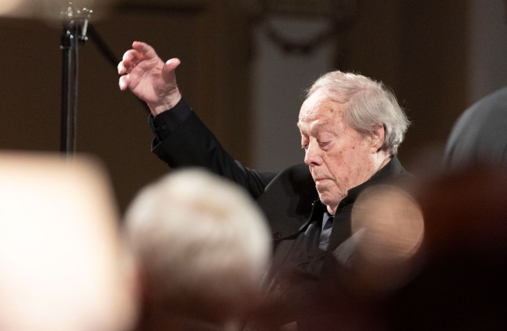 Jorma Panula conducts the Latvian National Symphony Orchestra &copy; Jānis Porietis | LNSO