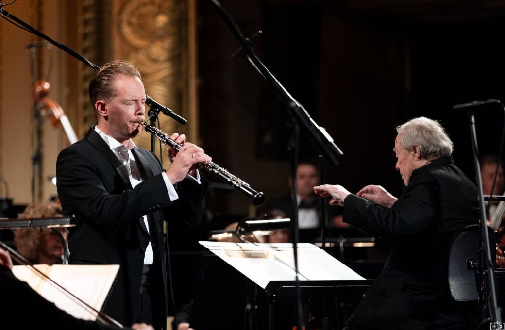 Egils Upatnieks and Jorma Panula © Jānis Porietis | LNSO