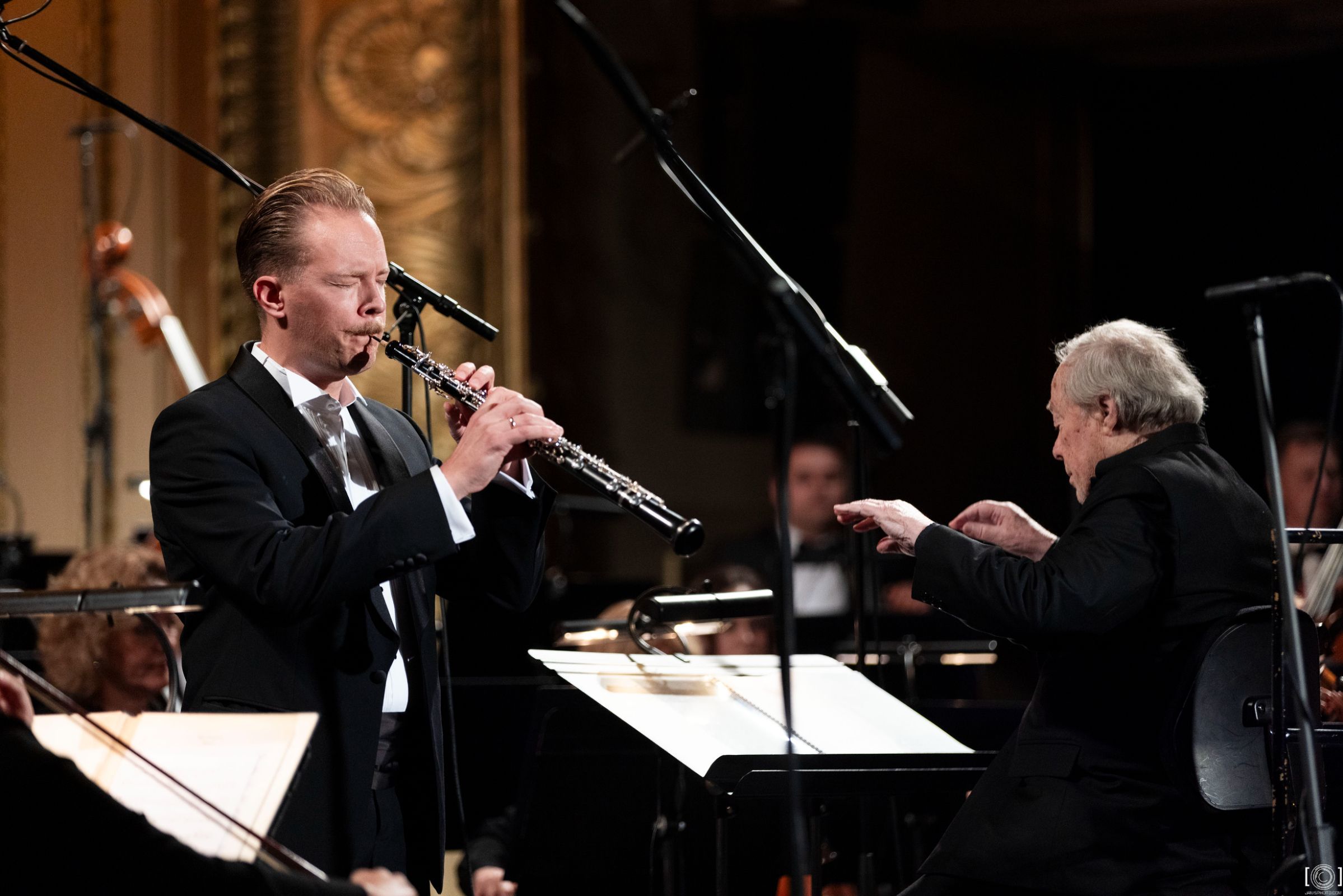 Egils Upatnieks and Jorma Panula © Jānis Porietis | LNSO
