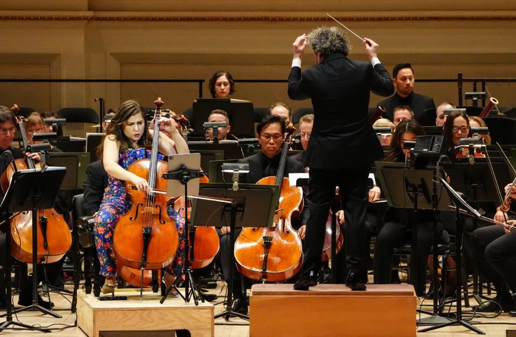 Alisa Weilerstein, Gustavo Dudamel and the LA Phil © Steven Pisano for Bachtrack