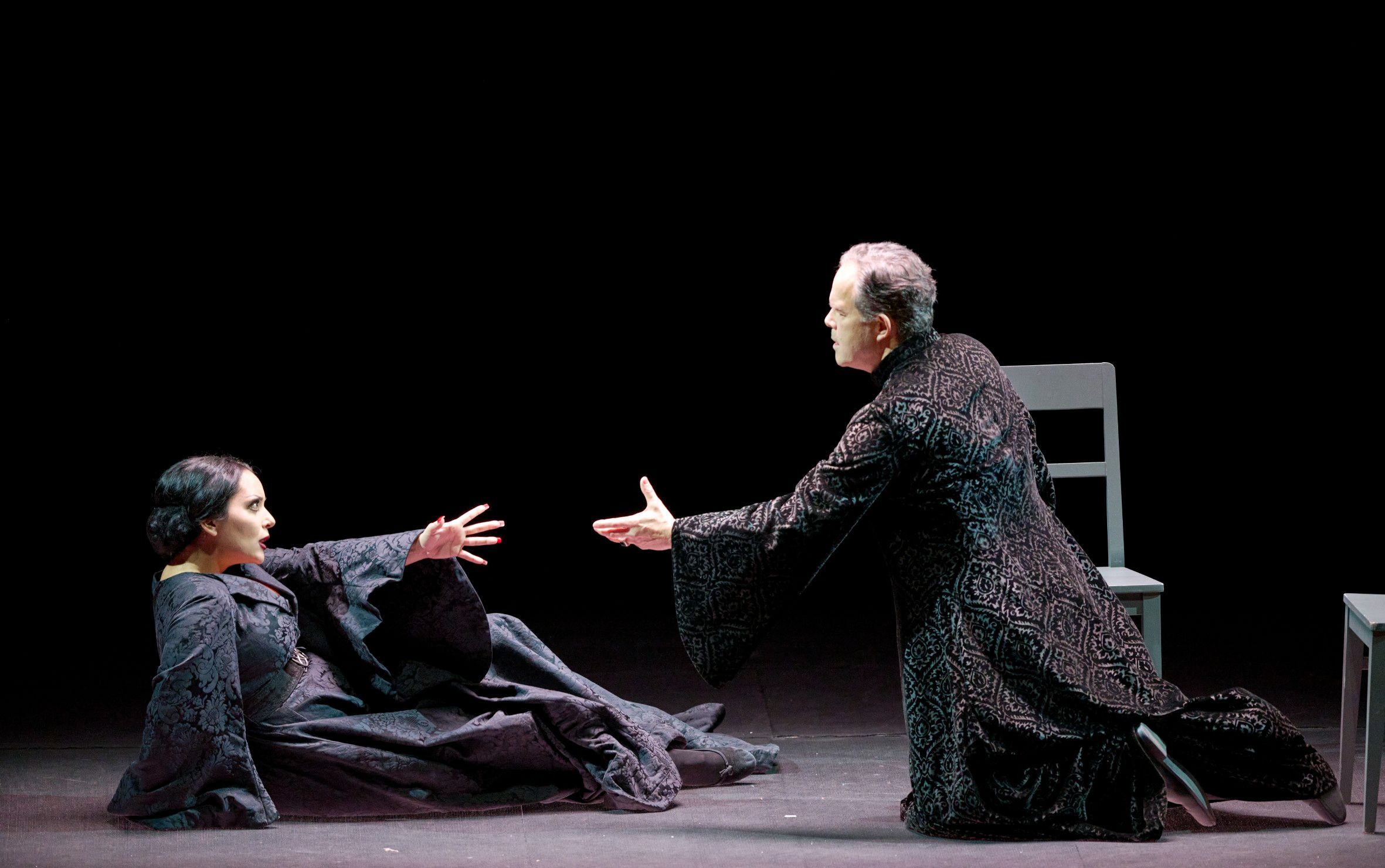 Anastasia Bartoli (Lady Macbeth) und Gerald Finley (Macbeth) &copy; Wiener Staatsoper | Michael Pöhn