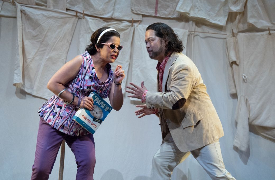 Simone Osborne (Norina) andJosef Jeongmeen Ahn (Malatesta) &copy; Jane Barlow
