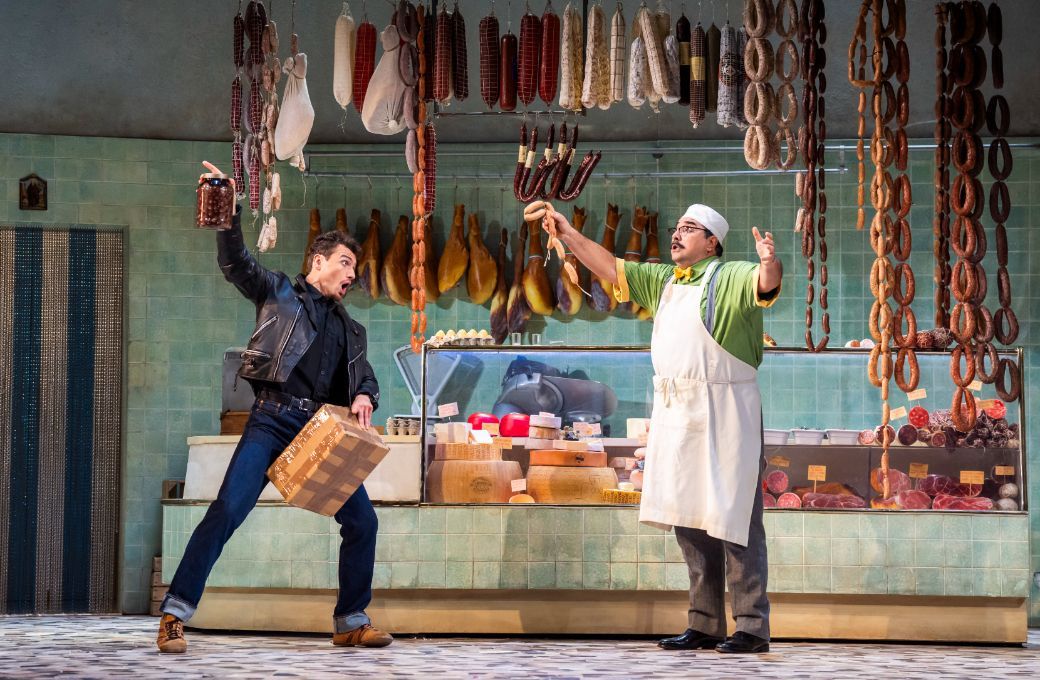 Michael Mofidian (Selim) and Fabio Capitanucci (Don Geronio) &copy; Glyndebourne Productions Ltd, Photographer: Tristram Kenton