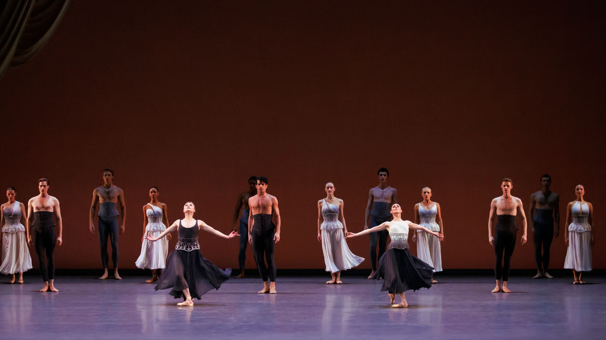 Sara Mearns, Tiler Peck and the Company in Caili Quan's <i>Beneath the Tides</i> &copy; Erin Baiano