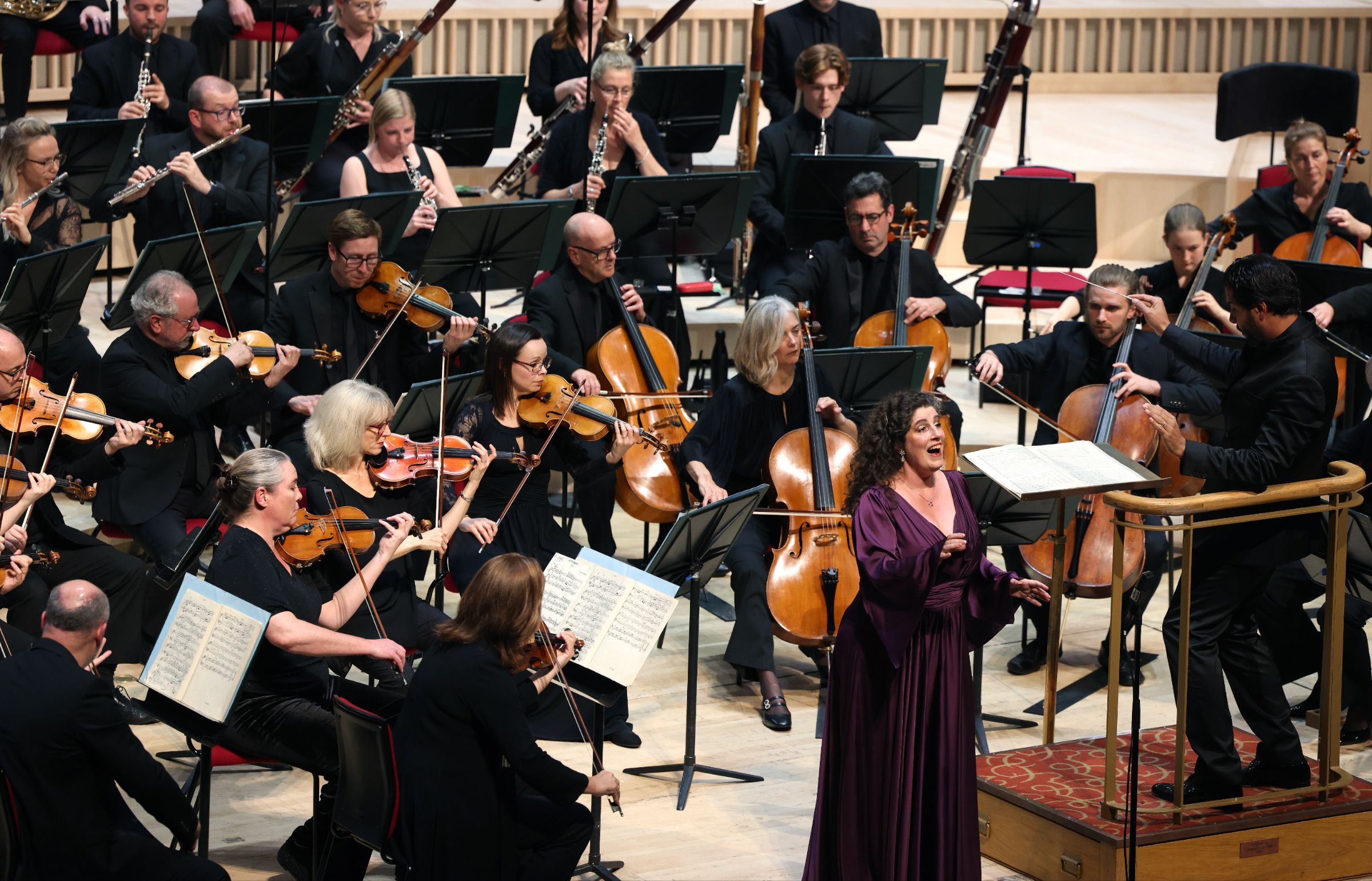 Sarah Wegener, Domingo Hindoyan and the RLPO &copy; Gareth Jones