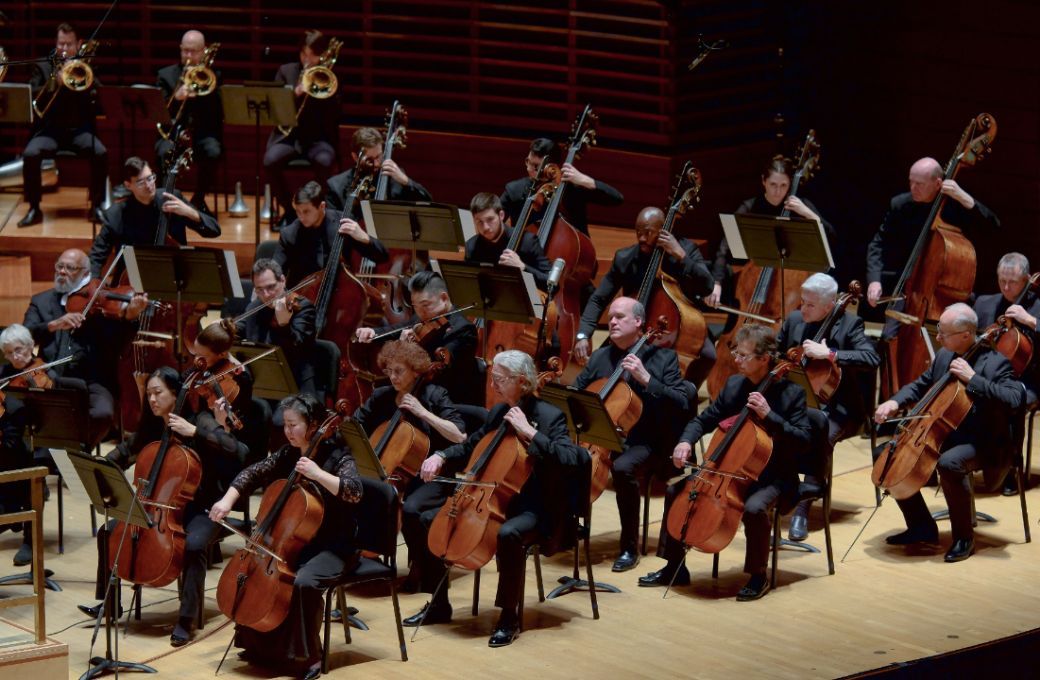 Philadelphia Orchestra lower strings &copy; Jeff Fusco