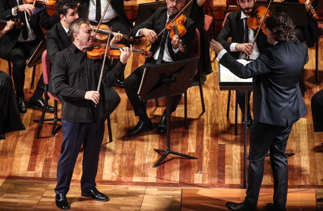 Maxim Vengerov y Tom&agrave;s Grau &copy; Mart&iacute; E. Berenguer | Franz Schubert Filharmonia