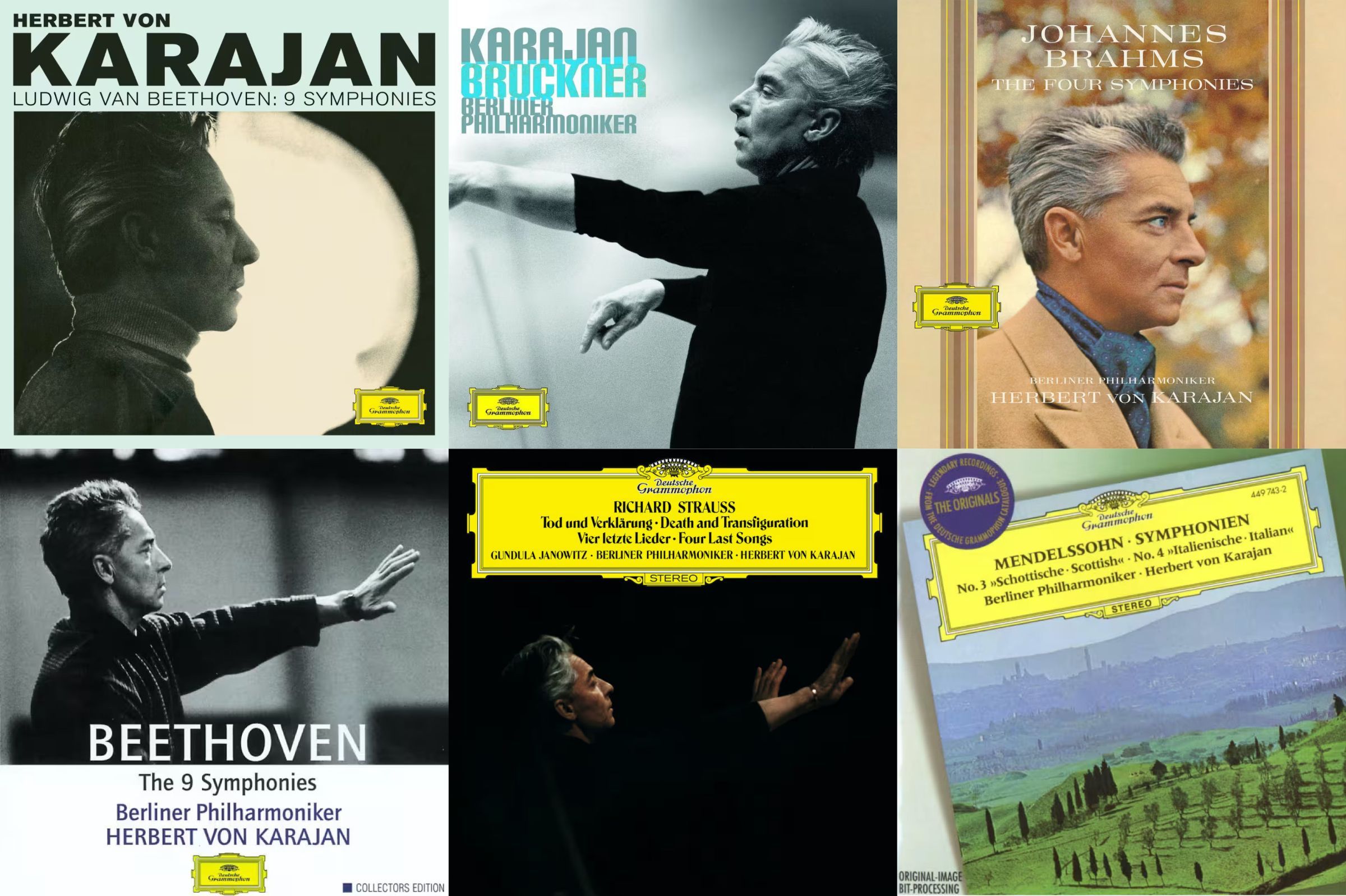Herbert von Karajan recordings on Deutsche Grammophon &copy; Deutsche Grammophon