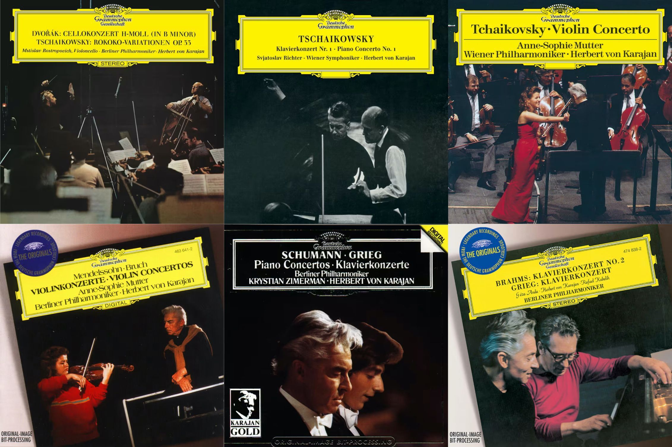 Karajan’s concerto recordings on DG &copy; Deutsche Grammophon