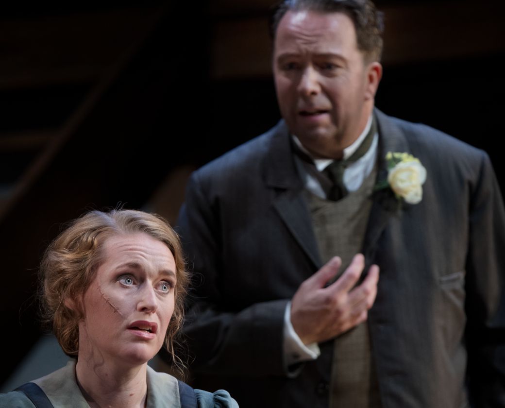 Cornelia Beskow (Jenůfa), Jesper Taube (Laca Klemen) &copy; Markus G&aring;rder