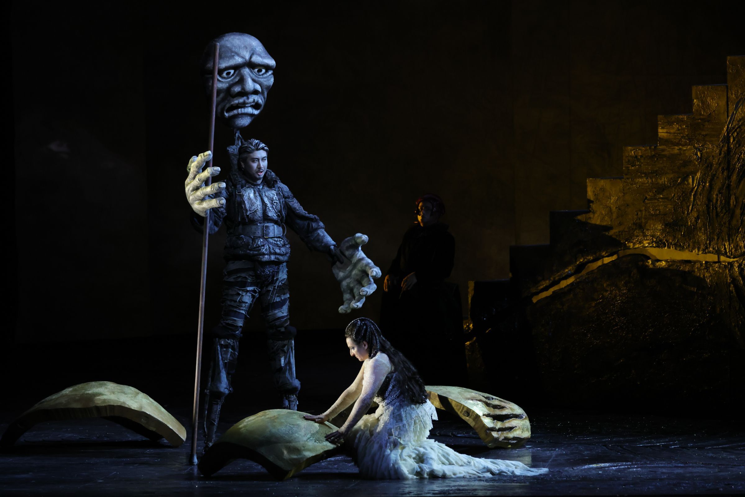 Jongmin Park (Fasolt) and Olga Bezsmertna (Freia) &copy; Teatro alla Scala | Brescia e Amisano