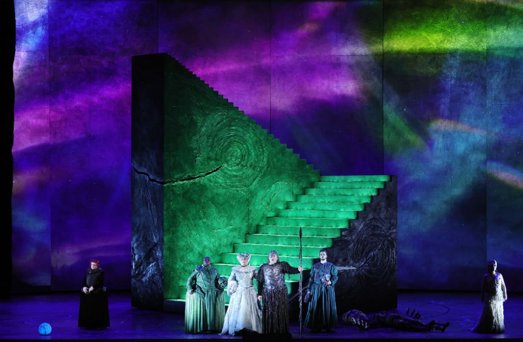 Norbert Ernst, Siyabonga Maqungo, Okka von der Damerau, Michael Volle and Andr&egrave; Schuen (Gods) &copy; Teatro alla Scala | Brescia e Amisano