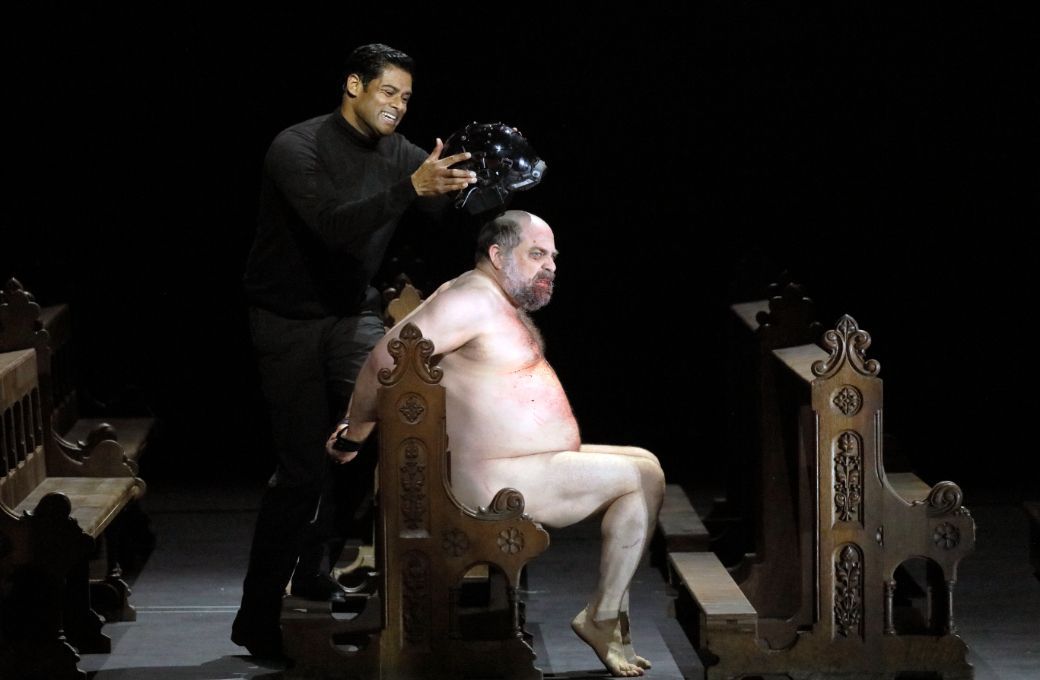 Sean Panikkar (Loge) and Markus Br&uuml;ck (Alberich) &copy; Wilfried H&ouml;sl