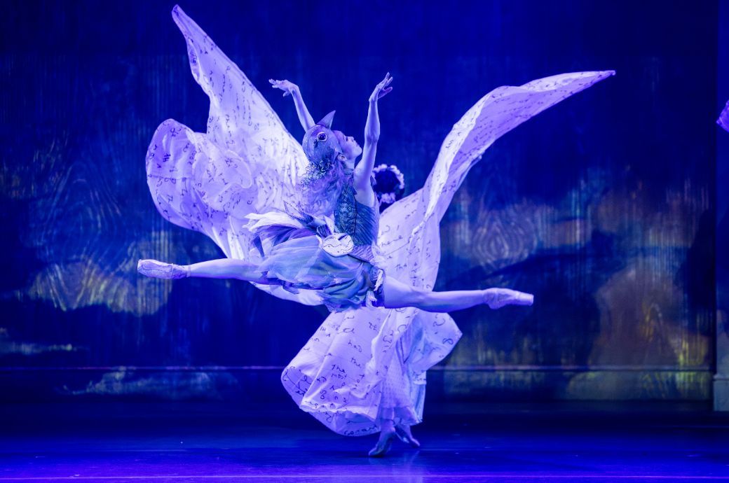 Ako Kondo as The Nightingale in Christopher Wheeldon's <i>Oscar</i> &copy; Daniel Boud