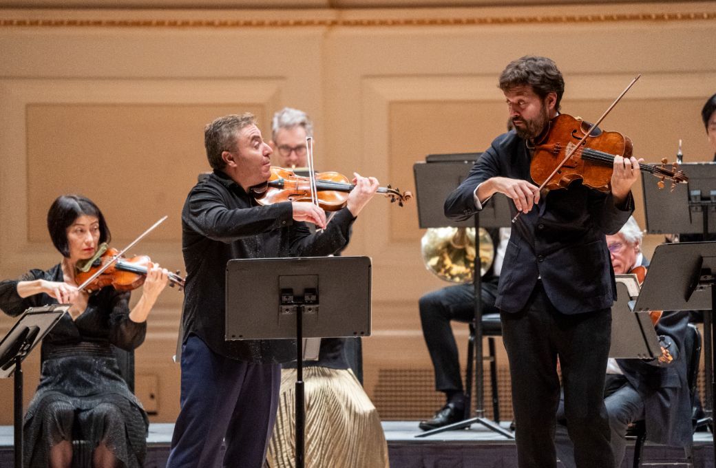 Maxim Vengerov, Lawrence Power and the Orpheus Chamber Orchestra &copy; Stephanie Berger