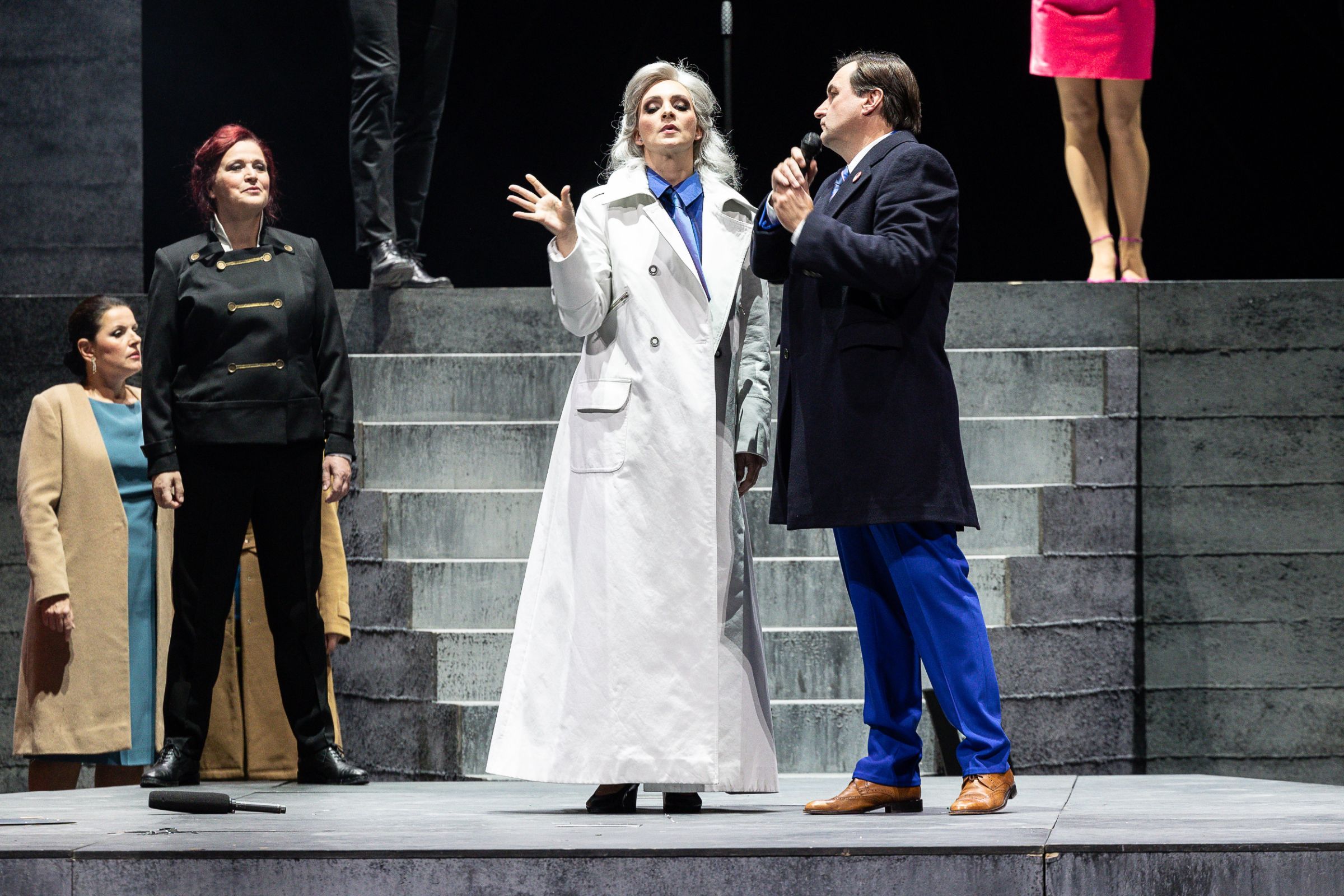 Maida Hundeling (Šárka), Ester Pavlů (Vlasta) and Svatopluk Sem (Kníže Přemysl) © Zdeněk Sokol