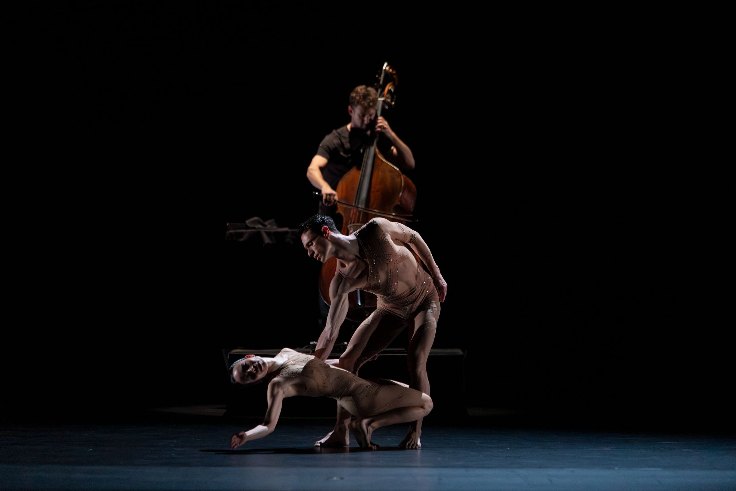 Madelyn Ho, Ranaan Meyer and John Harnage in Lauren Lovette's <i>Chaconne in Winter</i> &copy; Whitney Browne