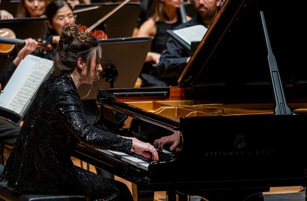 Yulianna Avdeeva durante el concierto en el Auditorio de Valladolid &copy; Pablo Requejo | Photogenic
