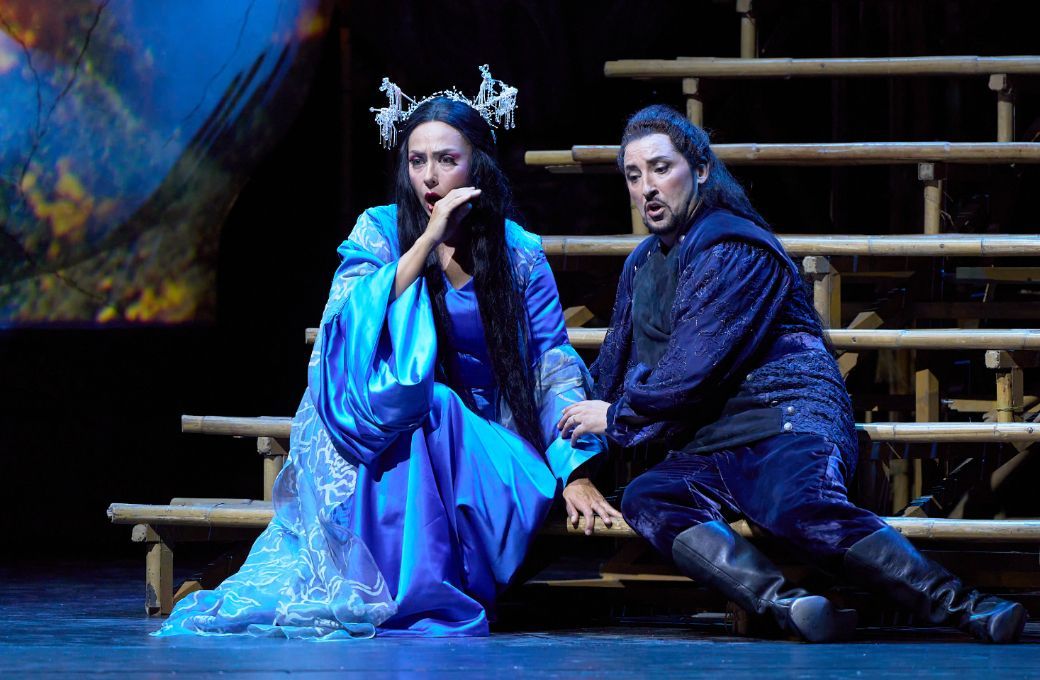 Oksana Dyka (Turandot) y Jorge de Le&oacute;n (Calaf) &copy; Guillermo Mendo | Teatro de la Maestranza