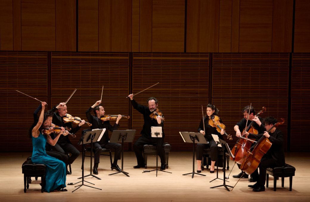 Quatuor Ébene and the Belcea Quartet © Stefan Cohen
