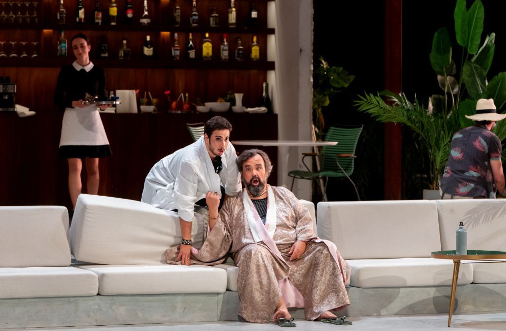 Dario Sogos (Malatesta) and Roberto de Candia (Don Pasquale) &copy; Gianfranco Rota