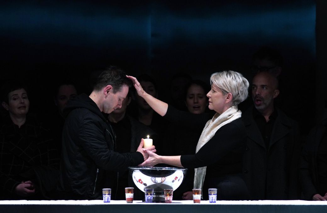Iestyn Davies (Didymus), Joyce DiDonato (Irene) y Coro Titular del Teatro Real &copy; Javier del Real | Teatro Real