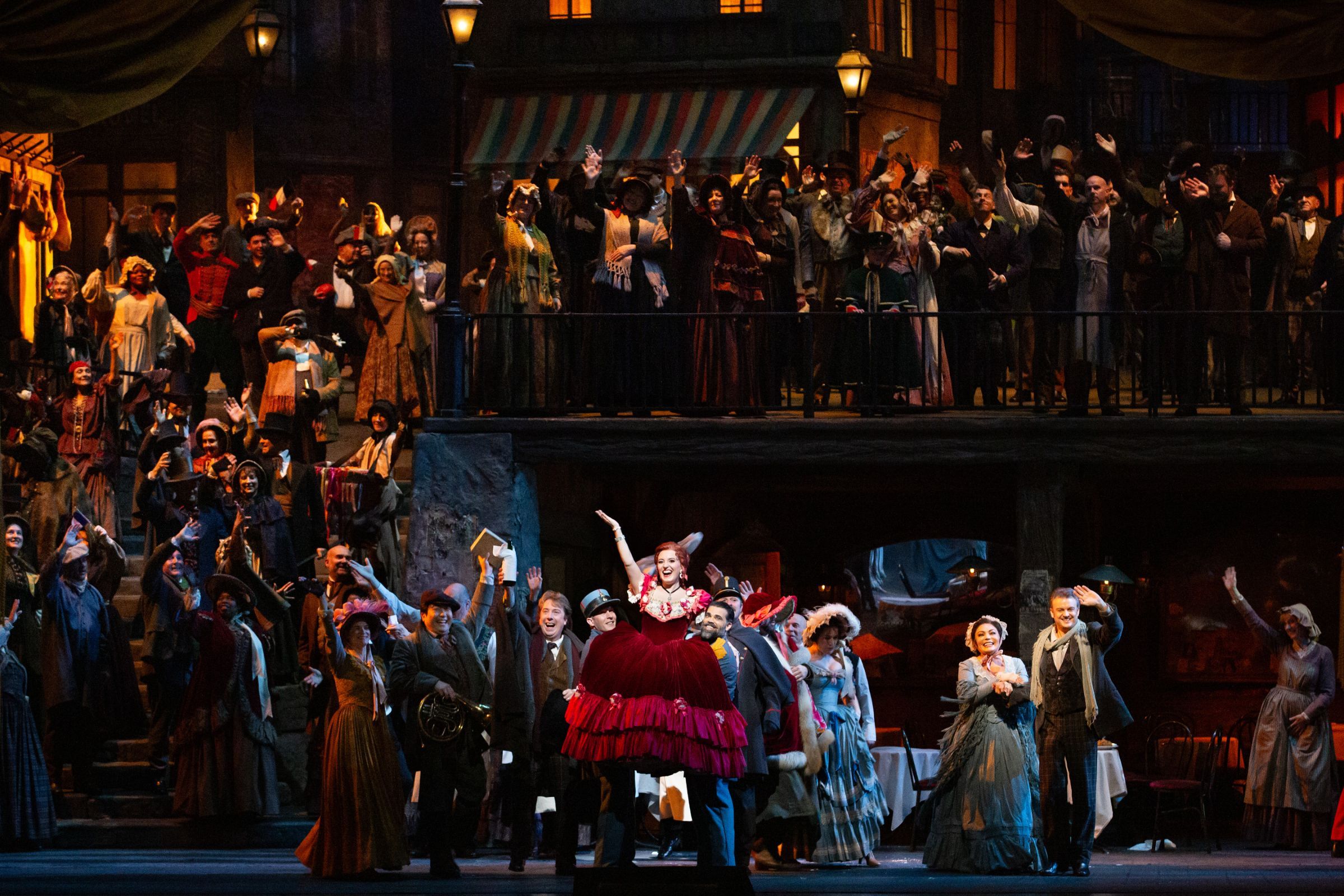 <i>La bohème</i>, Act 2 &copy; Marty Sohl | Met Opera