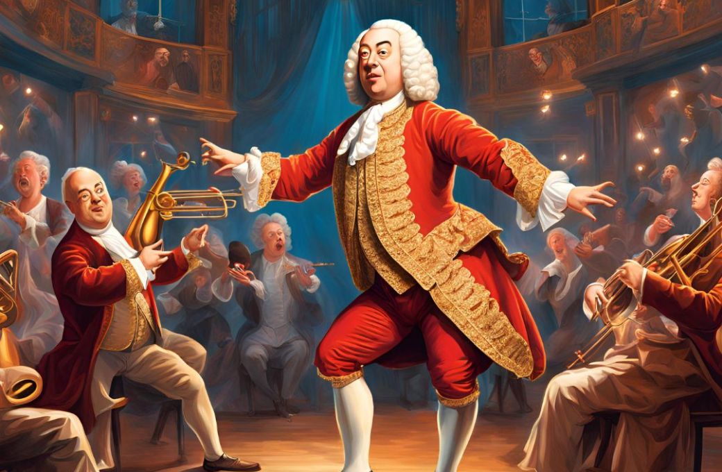 George Friderich Handel twerking &copy; AI generated using Magic Media on Canva
