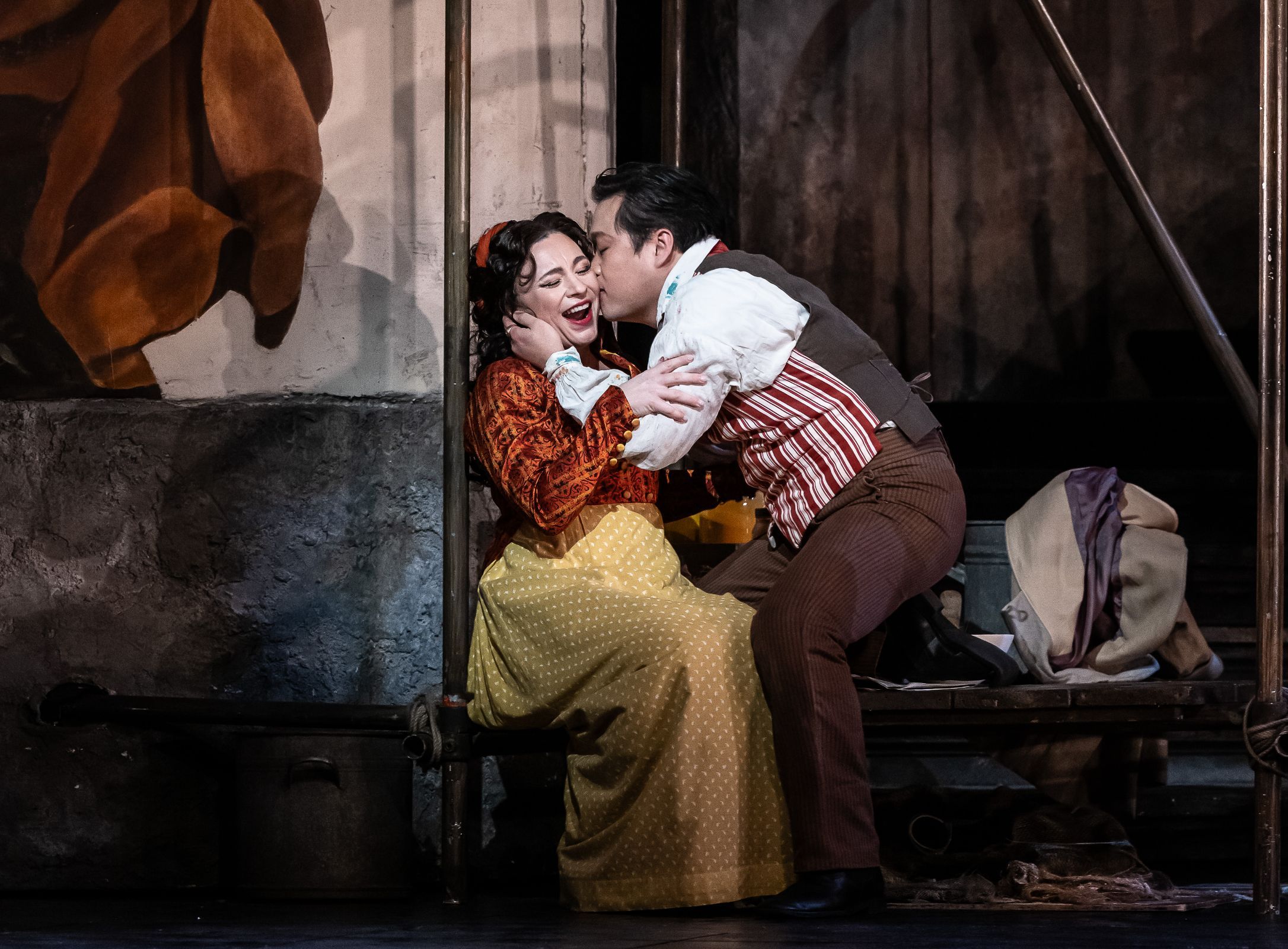 Natalya Romaniw (Tosca) and SeokJong Baek (Cavaradossi) &copy; RBO | Clive Barda