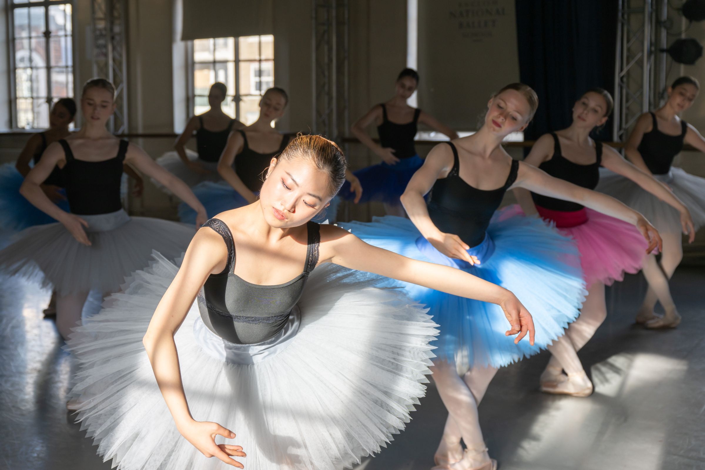 Students of English National Ballet School rehearsing &copy; Photography by ASH