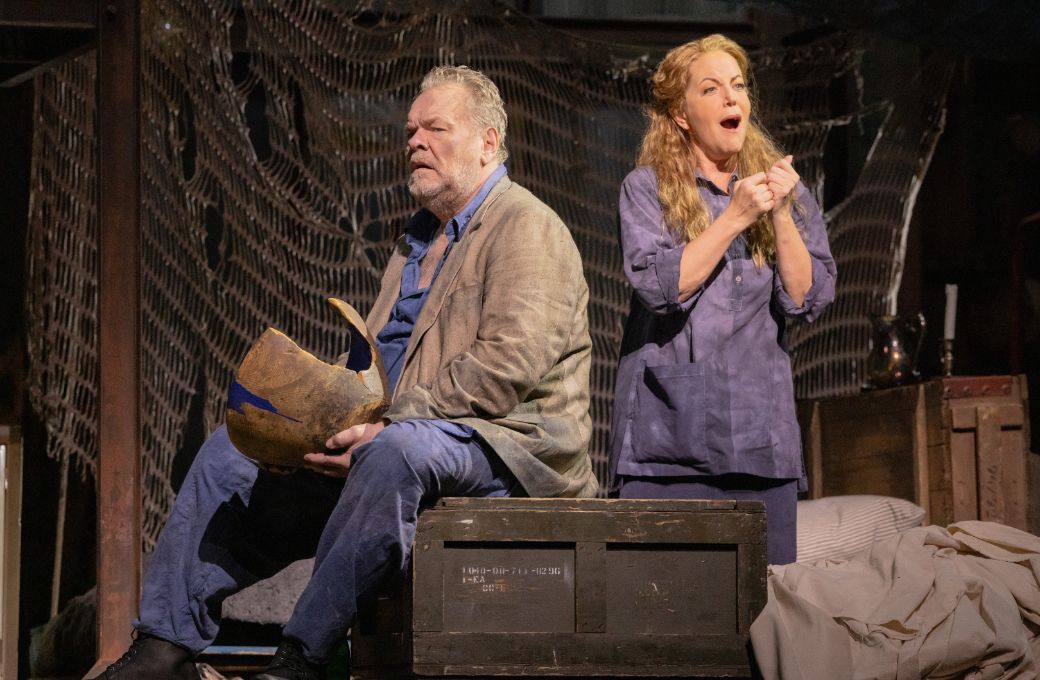Michael Volle (Barak) and Lise Lindstrom (The Dyer's Wife) © Evan Zimmerman | Met Opera