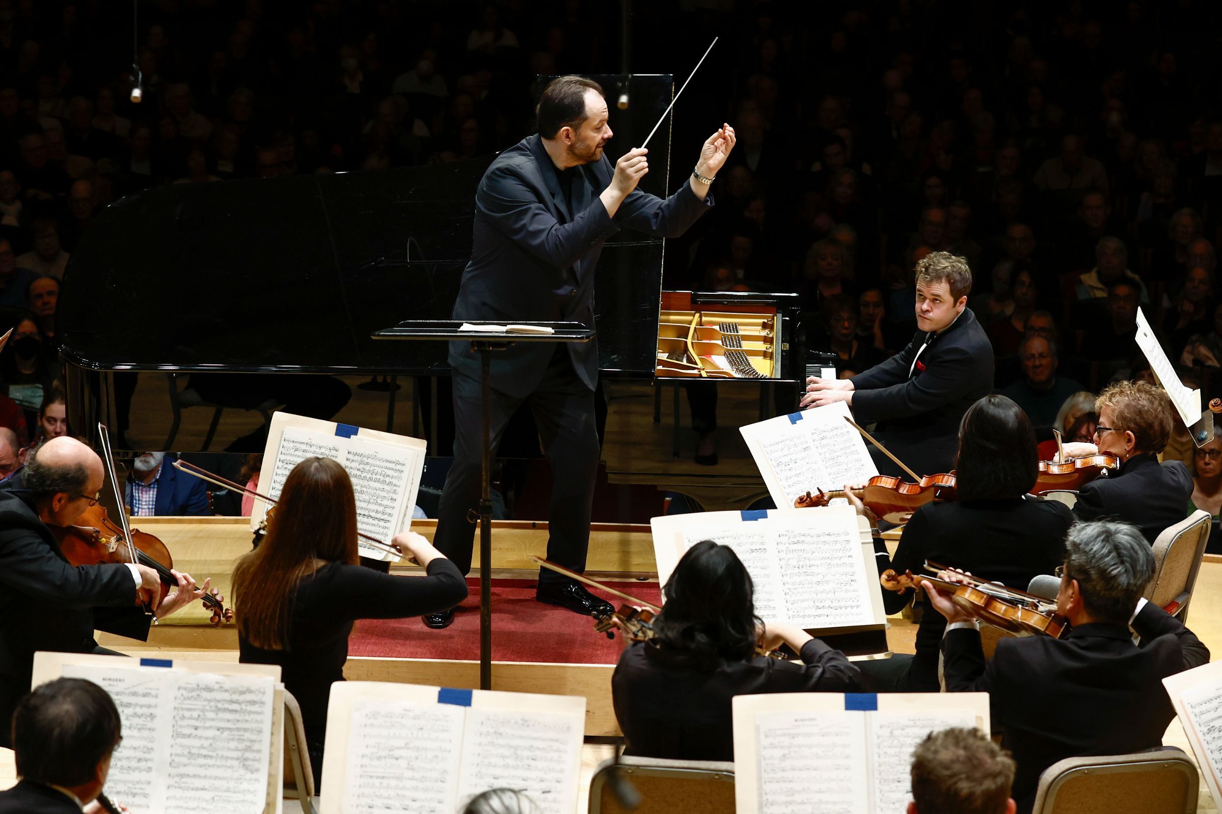Andris Nelsons and Benjamin Grosvenor &copy; Winslow Townson