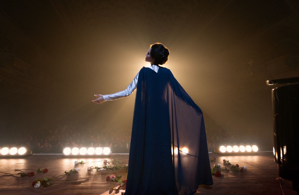 Angelina Jolie (Maria Callas) in <i>Maria</i> &copy; 2024 Netflix Inc | Photo by Pablo Larra&iacute;n