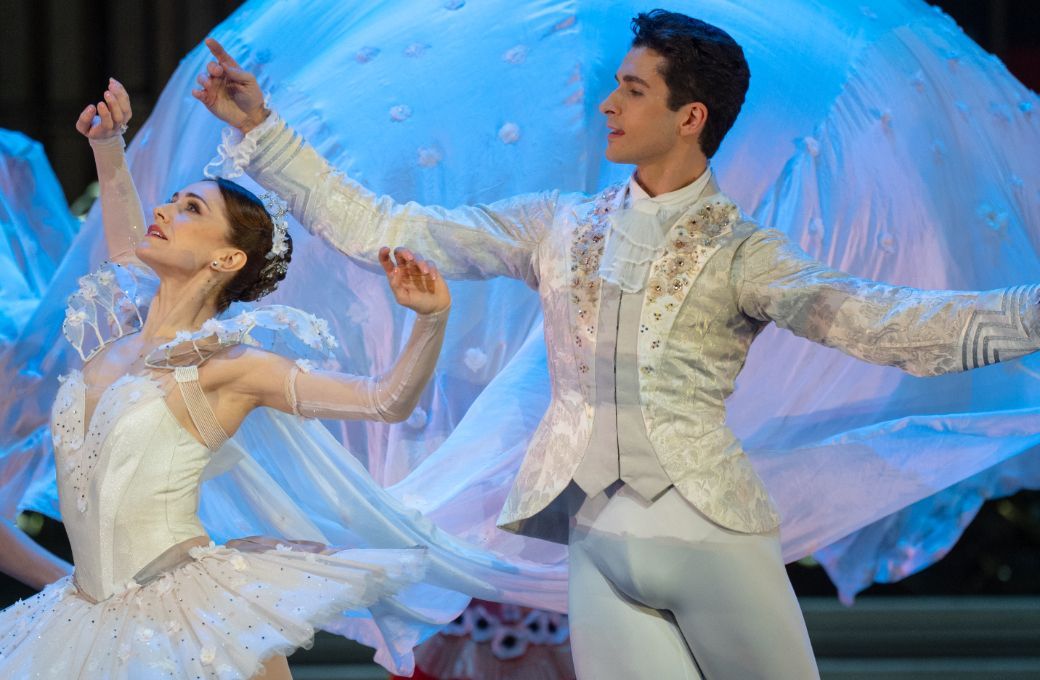 Marianela Nu&ntilde;ez as Cinderella and Reece Clarke as the Prince in Ashton's <i>Cinderella</i> &copy; Andrej Uspenski