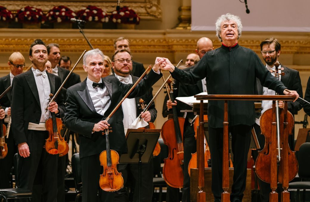 Gil Shaham, Semyon Bychkov and the Czech Philharmonic © Fadi Kheir