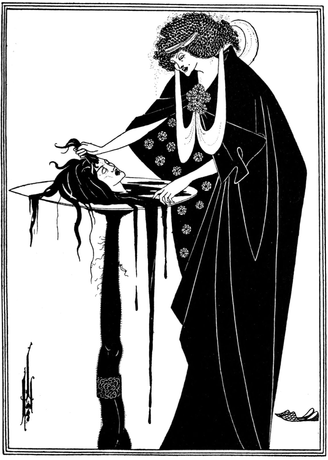 <i>The Dancers Reward, from Salomé</i> by Aubrey Beardsley &copy; Public domain