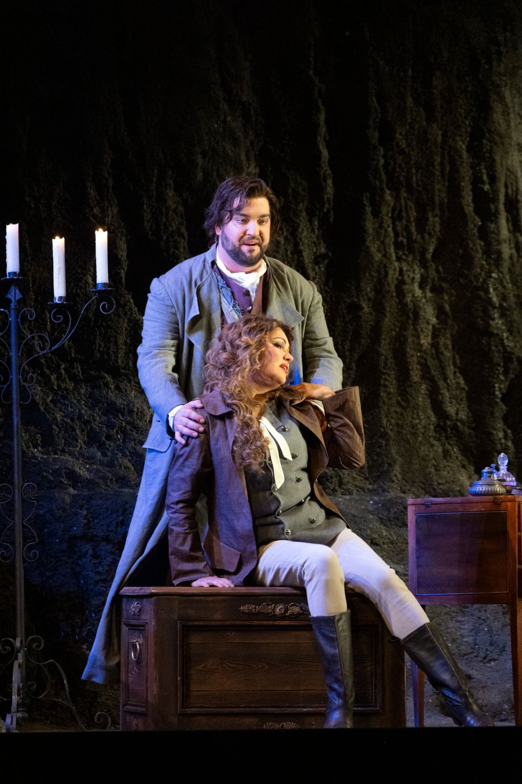 Brian Jagde (Don Alvaro), Anna Netrebko (Leonora) &copy; Teatro alla Scala | Brescia e Amisano