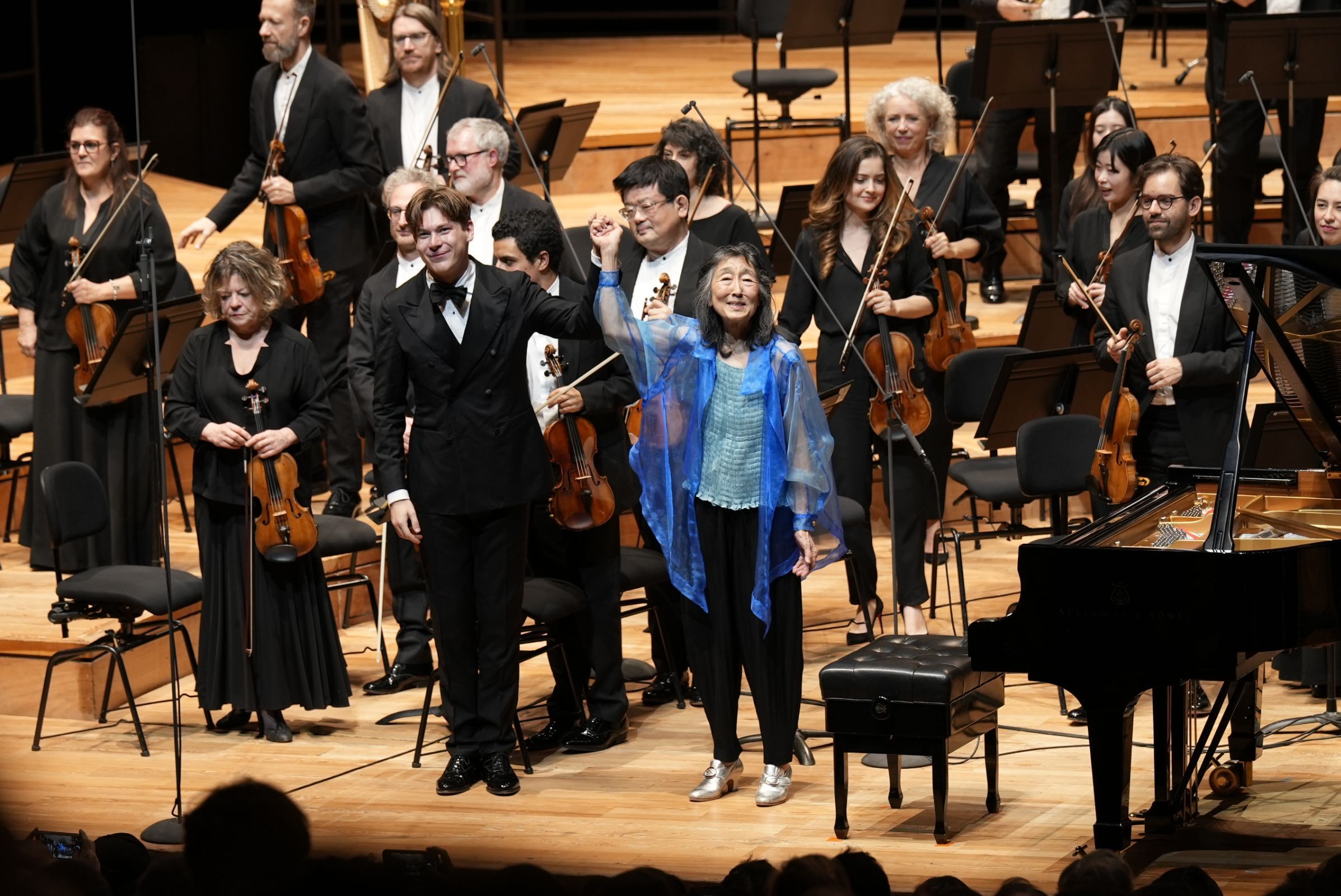 Klaus Mäkelä, Mitsuko Uchida et l'Orchestre de Paris © Orchestre de Paris