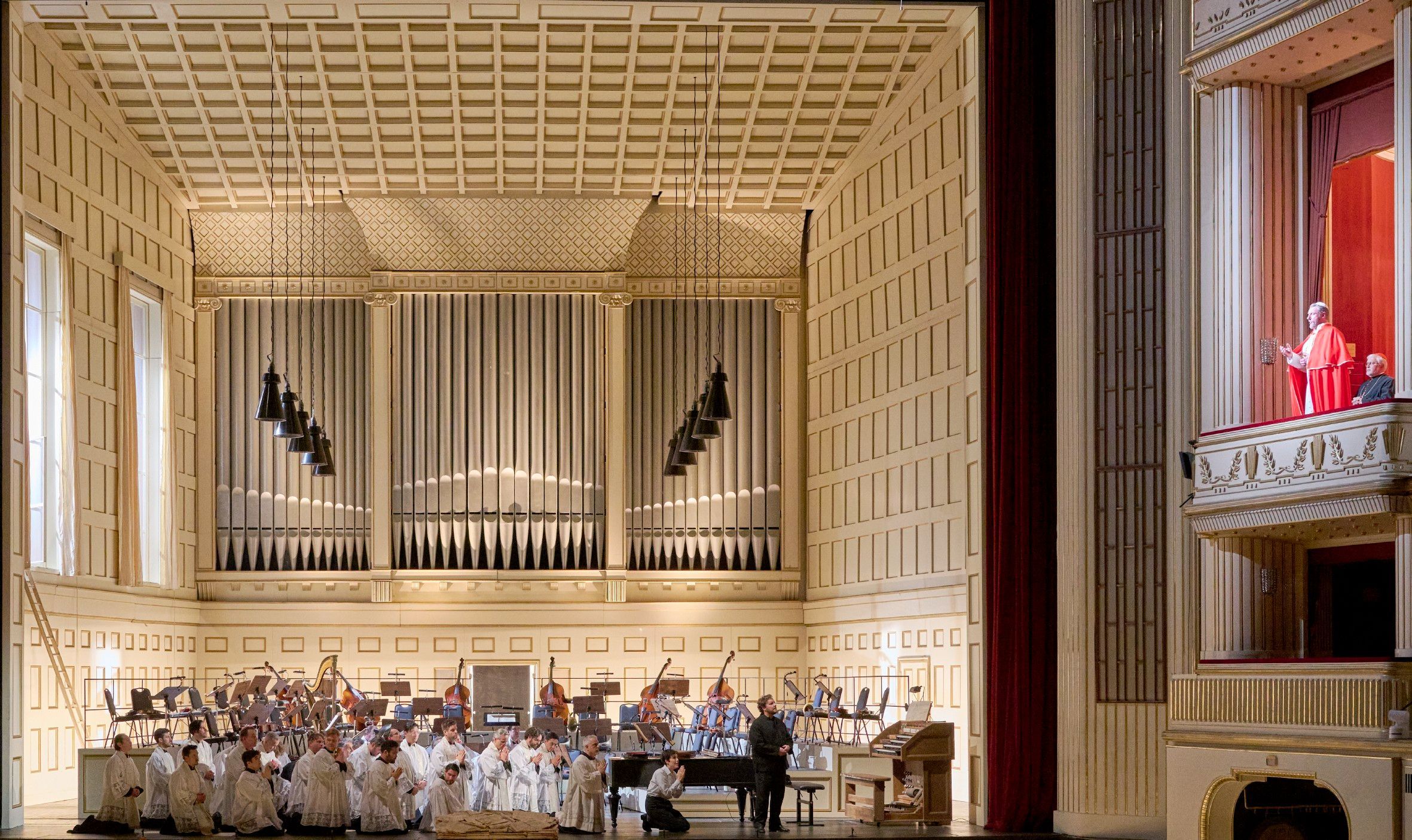 Günther Groissböck (Papst Pius IV) © Wiener Staatsoper | Michael Pöhn