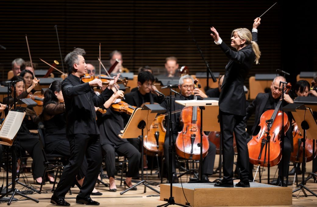 Frank Huang, Keri-Lynn Wilson and the New York Philharmonic &copy; Chris Lee